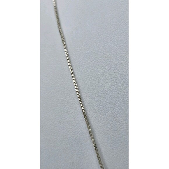 Vintage Sterling Silver Butterfly Pendant Necklace Chain 925 Italy Stamped CW - Picture 6 of 7